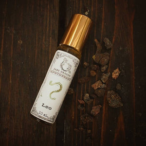 Our Leo roll-on blend is made with Myrrh ~ a warm & sultry aroma that is known for its highly spiritual properties. It comes from a dark resin and has woodsy, smoky notes to ground you to the present moment, while encouraging you to truly feel yourself. Like fiery Leo, Myrrh is also ruled by the Sun.